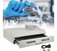 Reflow Oven Automatic Soldering Machine, 2500W Infrared Heater with Hot Air Circulation for PCB SMT Soldering