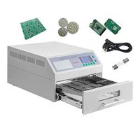 Reflow Oven T962/T962A 220V Reflow Soldering Machine 800W/1500W 180x235 mm/300x320 mm Professional Infrared Heater Soldering Machine Automatic Reflow Machine,T-962A