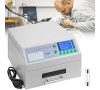 Reflow Soldering Machine 800W, 110/220V Infrared Heater for PCB SMT, Automatic Professional T962, Ideal for Soldering Applications, Compact Design