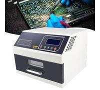 Reflow Soldering Machine - Professional Reflow Oven for PCB SMT Soldering, 25x20cm Effective Area, English OS, Supports PC Connection (DB9 Port), 1600W