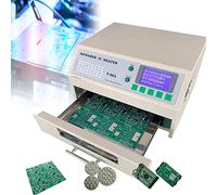 Reflow Soldering Machine Reflow Oven, 800W Automatic Soldering Station 180x235 mm SMD SMT BGA Professional Infrared Heater Welding Machine for Reworking PCB Repairing