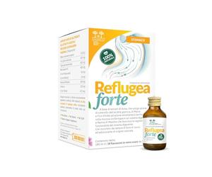 REFLUGEA Forte Salugea - Controls Stomach Acids - Turn Off the Burning Sensation in the Stomach - with Mallow, Mucosave FG, Mastiha Resin, Amla, Fig and Lime Tree