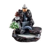 Reflux Aroma Diffuser, Resin Oil Incense, Rockery Design Mountain Tower Incense Diffuser, Backflow Incense Diffuser With Waterfall Pattern, Waterfall Diffuser For Sleeping,