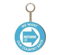 Reform Party - WE Want Our Country Back - 45MM Long Chain Keyring Bottle Opener