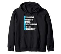 Reform Reclaiming Englands Future Farage Zip Hoodie