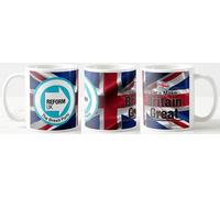 Reform UK : Let's Make Britain Great ~ Mug ~ TICE Farage Brexit Political Party Politics Mugs
