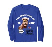 Reform UK Party Nigel Farage election support Long Sleeve T-Shirt