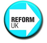 Reform UK - Vote Reform UK Party Political General Election 2024-55 mm Button Badge