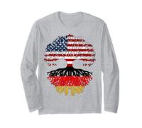 Reformation Day American Grown with German Root Tree Graphic Long Sleeve T-Shirt