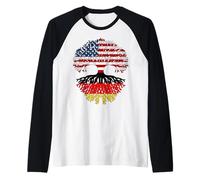 Reformation Day American Grown with German Root Tree Graphic Raglan Baseball Tee