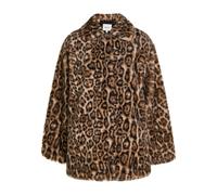 Reformation Stable Faux fur Coat - Leopard - XL (UK16 / XL)