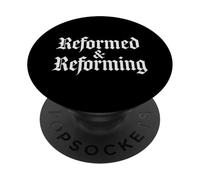 Reformation Theology Reformed and Reforming Christian Design PopSockets Adhesive PopGrip