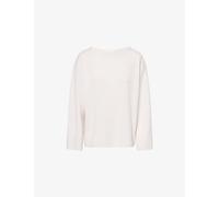 Reformation Womens Reformation Beverly Round-Neck Cashmere and Wool-Blend Jumper Gossamer XS