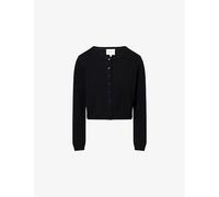 Reformation Womens Reformation Clara Cotton Knitted-Cardigan Black L