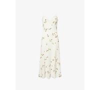 Reformation Womens Reformation Lucine Floral Woven Midi Dress Rose 10