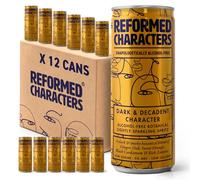 Reformed Characters Dark & Decadent Character Distilled Alcohol-Free Whisky Cocktail | Low Sugar, Low Calorie, Distilled Botanicals Non Alcoholic Cocktail, 0% ABV 12 X 250ml Cans