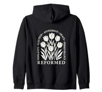 REFORMED DEPRAVITY ELECT ATONEMENT GRACE PERSEVERANCE Tulip Zip Hoodie