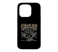 Reformed Theology Coram Deo Christian Fire Dove Faith Design Case for iPhone 15 Pro