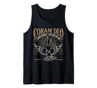 Reformed Theology Coram Deo Christian Fire Dove Faith Design Tank Top