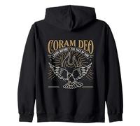 Reformed Theology Coram Deo Christian Fire Dove Faith Design Zip Hoodie