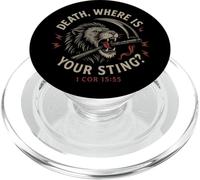Reformed Theology Death Where Is Your Sting 1 Cor 15:55 PopSockets PopGrip for MagSafe