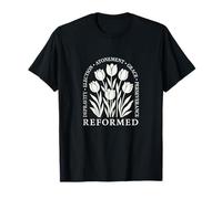Reformed Theology Depraved Elect Atone Grace Persevere Tulip T-Shirt