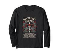Reformed Theology Doctrines of Grace Tulip Cross Design Long Sleeve T-Shirt