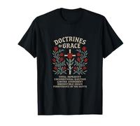 Reformed Theology Doctrines of Grace Tulip Cross Design T-Shirt