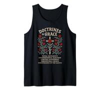 Reformed Theology Doctrines of Grace Tulip Cross Design Tank Top