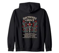 Reformed Theology Doctrines of Grace TULIP Cross Design Zip Hoodie