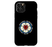 Reformed Theology Five Solas Lutheran Flower Cross Christian Case for iPhone 11 Pro