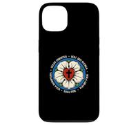 Reformed Theology Five Solas Lutheran Flower Cross Christian Case for iPhone 13