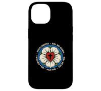 Reformed Theology Five Solas Lutheran Flower Cross Christian Case for iPhone 14