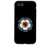 Reformed Theology Five Solas Lutheran Flower Cross Christian Case for iPhone SE (2020) / 7/8