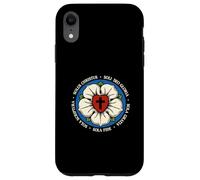 Reformed Theology Five Solas Lutheran Flower Cross Christian Case for iPhone XR