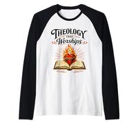 Reformed Theology of Worship, Scripture & The Burning Heart Raglan Baseball Tee