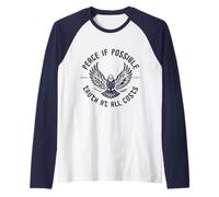 Reformed Theology Peace If Possible Truth Quote Raglan Baseball Tee
