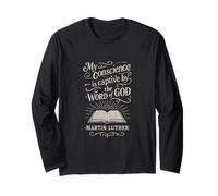 Reformed Theology Quote Martin Luther Bible Scripture Design Long Sleeve T-Shirt