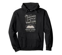Reformed Theology Quote Martin Luther Bible Scripture Design Pullover Hoodie