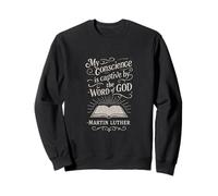 Reformed Theology Quote Martin Luther Bible Scripture Design Sweatshirt