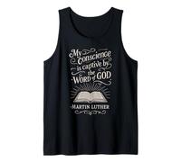 Reformed Theology Quote Martin Luther Bible Scripture Design Tank Top