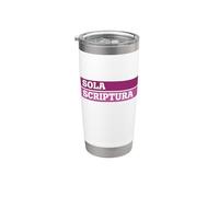 Reformed Theology Scripture Alone Design Sola Scriptura Art Stainless Steel Insulated Tumbler