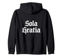 Reformed Theology Sola Gratia Calvinist Christian Design Zip Hoodie