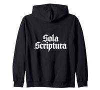 Reformed Theology Sola Scriptura Bible Authority Design Zip Hoodie