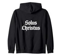 Reformed Theology Solus Christus Christ Alone 5 Solas Design Zip Hoodie