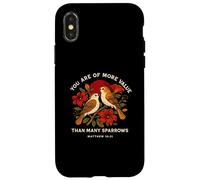 Reformed Theology Sparrow Design Inspired by Matthew 10:31 Case for iPhone X/XS