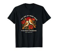 Reformed Theology Sparrow Design Inspired by Matthew 10:31 Value Graphic T-Shirt