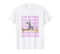 Reformer Pilates cat Little but Fierce Value Graphic T-Shirt, Men, White, XL
