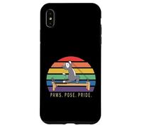 Reformer Pilates cat Lover LGBT funny animal Paws Pose Pride Case for iPhone XS Max