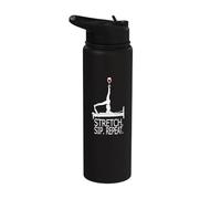 Reformer Pilates Wine - Stretch Sip Repeat Stainless Steel Insulated Water Bottle